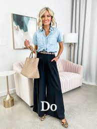 cute wide leg pant outfit