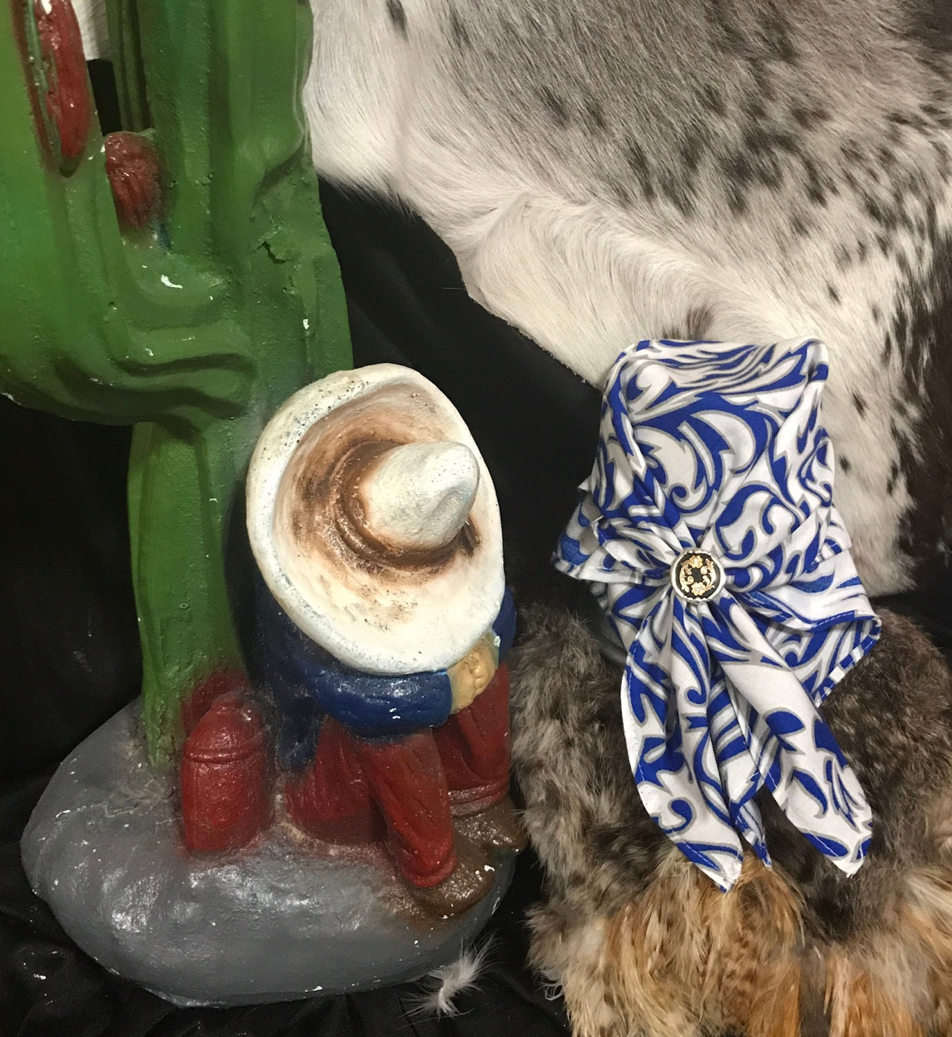 Royal Blue & White Wild Rag