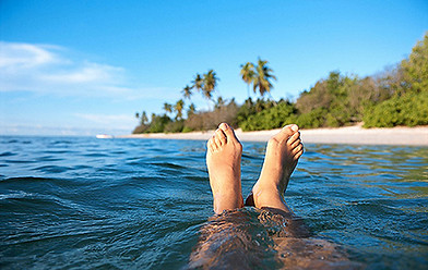 Feet in the Ocean