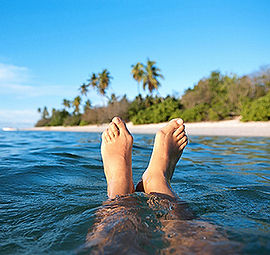 Feet in the Ocean