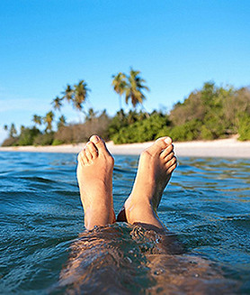 Feet in the Ocean