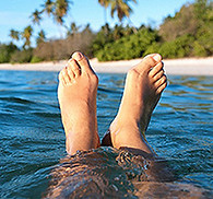Feet in the Ocean