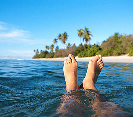 Feet in the Ocean