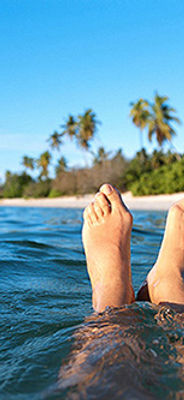 Feet in the Ocean