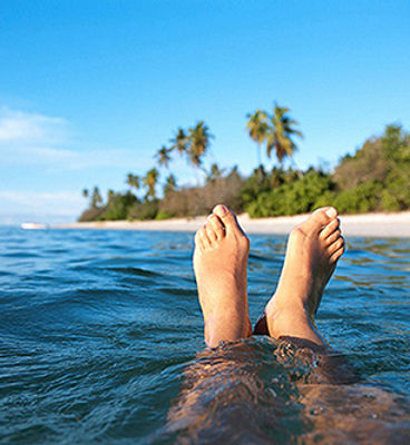 Feet in the Ocean