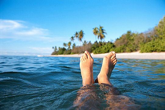 Feet in the Ocean