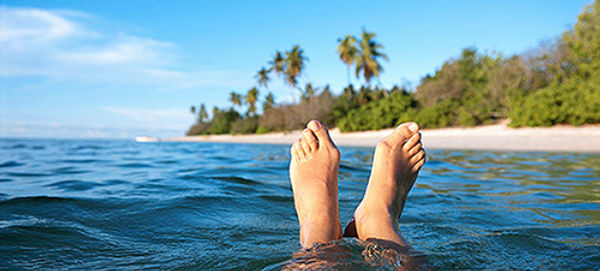 Feet in the Ocean
