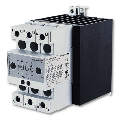 Carlo Gavazzi RGC2A60A40KGE Three-Phase Solid State Relay | HBControls