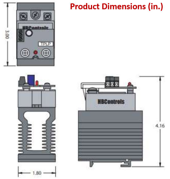Thumbnail: TPLP-690HDA 40 Amp / 48-660Vac Burst Fire Solid State Power Controller