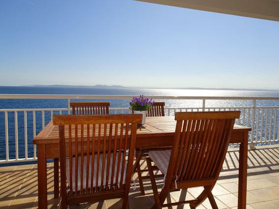 Terrace with incredible sea views