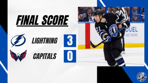 no caps! Lightning Defeat Capitals in 3-0 Shutout Win