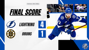 Lightning Beat Bruins 4-1 in Atlantic Division Showdown
