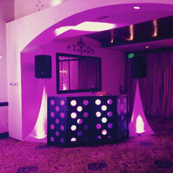 Valentine's Ball setup Pelazzio Hall
