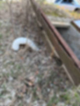 Here is one of two air intakes from the outside