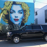 Marilyn Monroe mural, a Hollywood icon