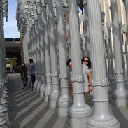 Taking pictures at Urban Lights