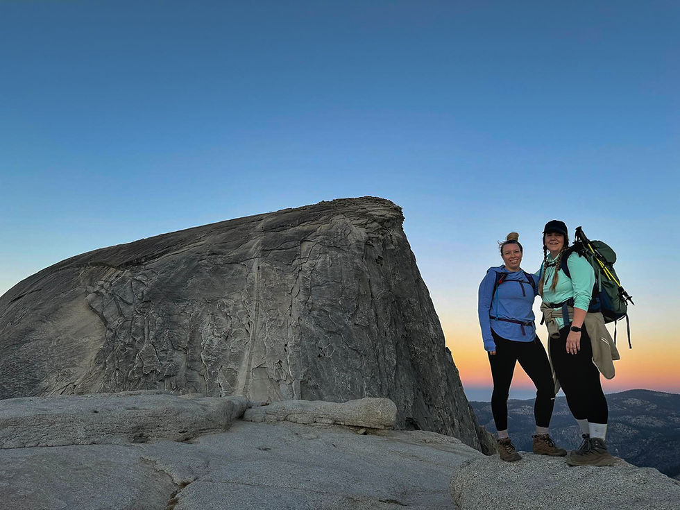 Sunrise at the base of Half Dome