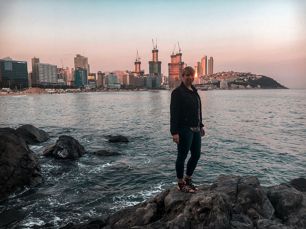 On a weekend trip to Busan