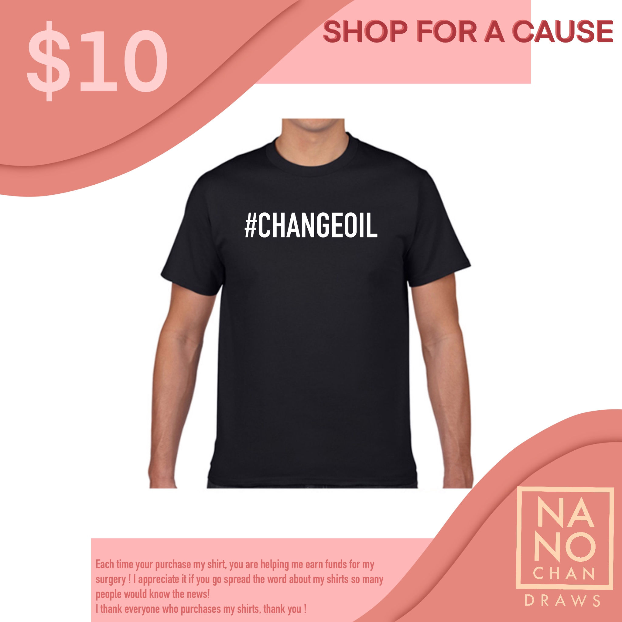 Statement Shirt- #changeoil