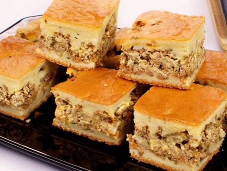 Torta de carne moída cremosa