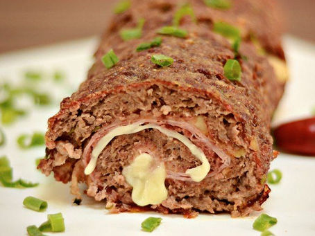 Rocambole de carne moída