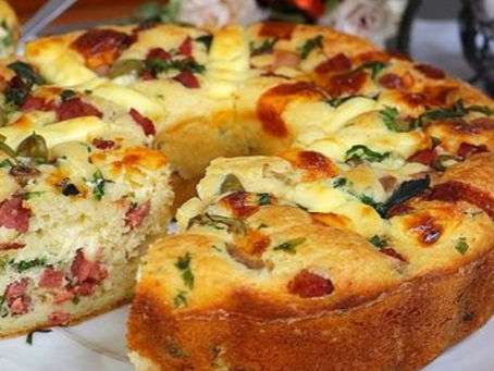 Torta salgada feita no liquidificador