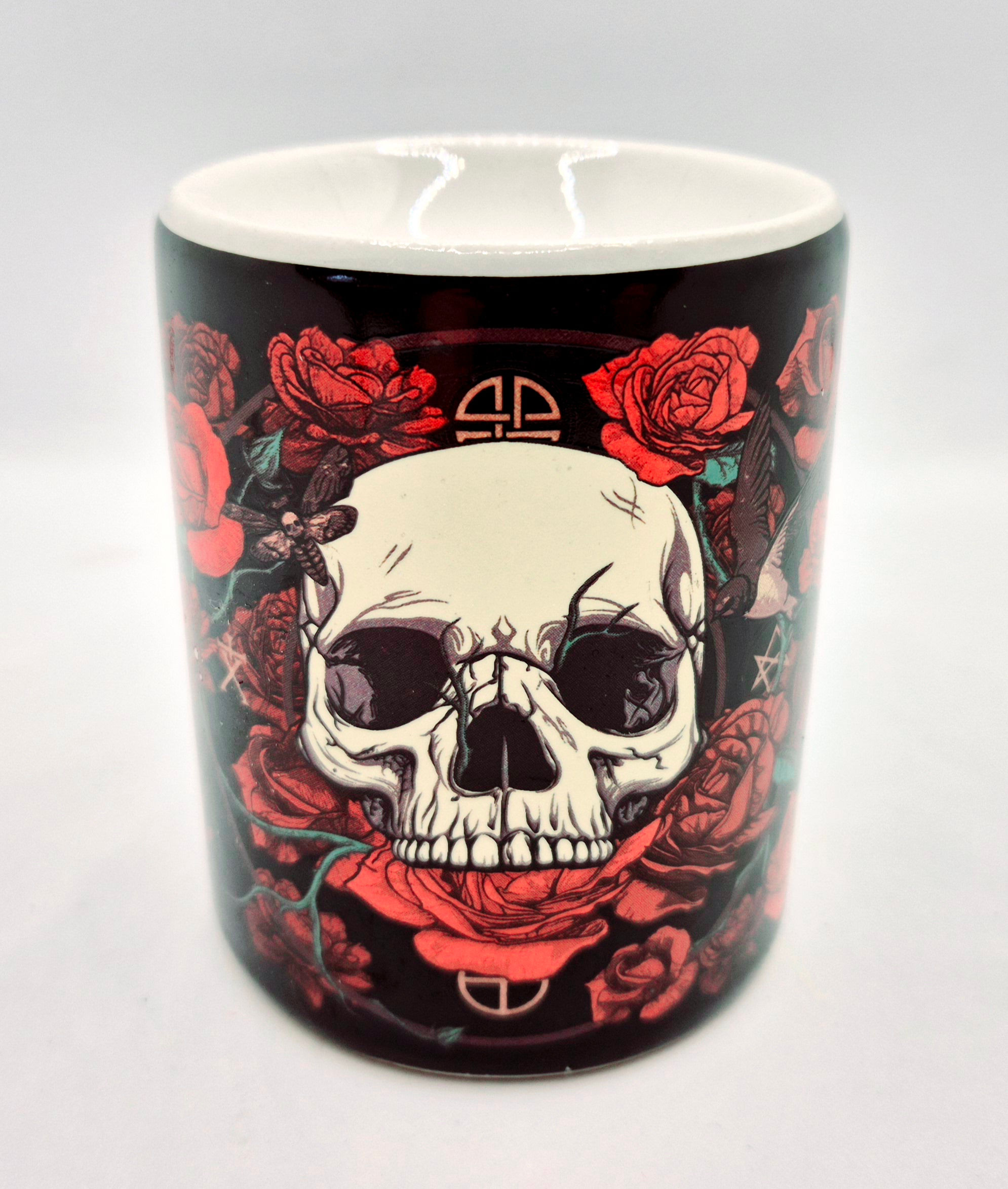 Duftlampe aus Keramik "Skulls & Roses"