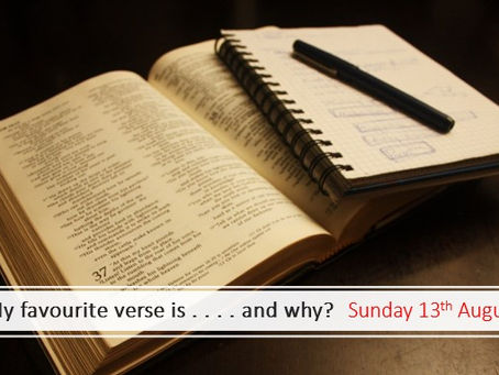 My Favourite Verse is ...... And Why?