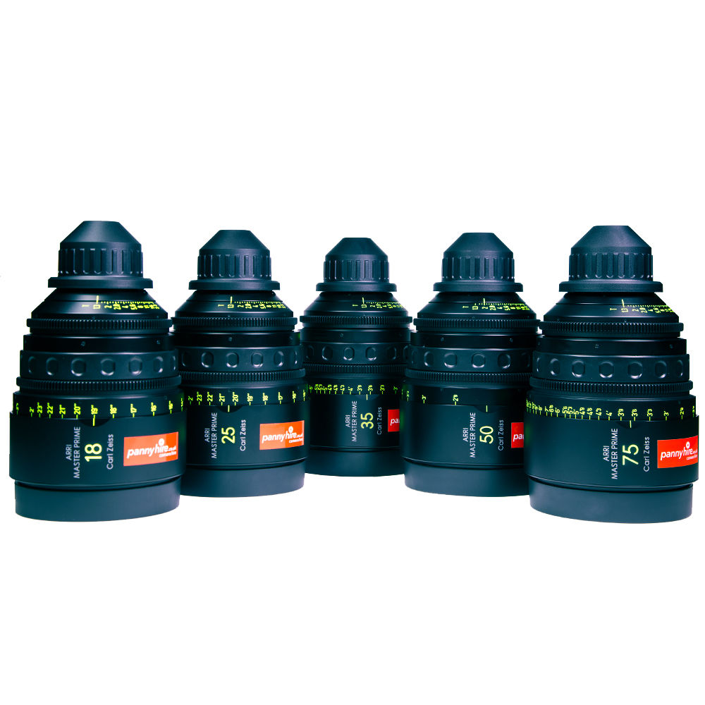 ARRI / ZEISS MASTER PRIME (5 X LENSES) T1.3 PL