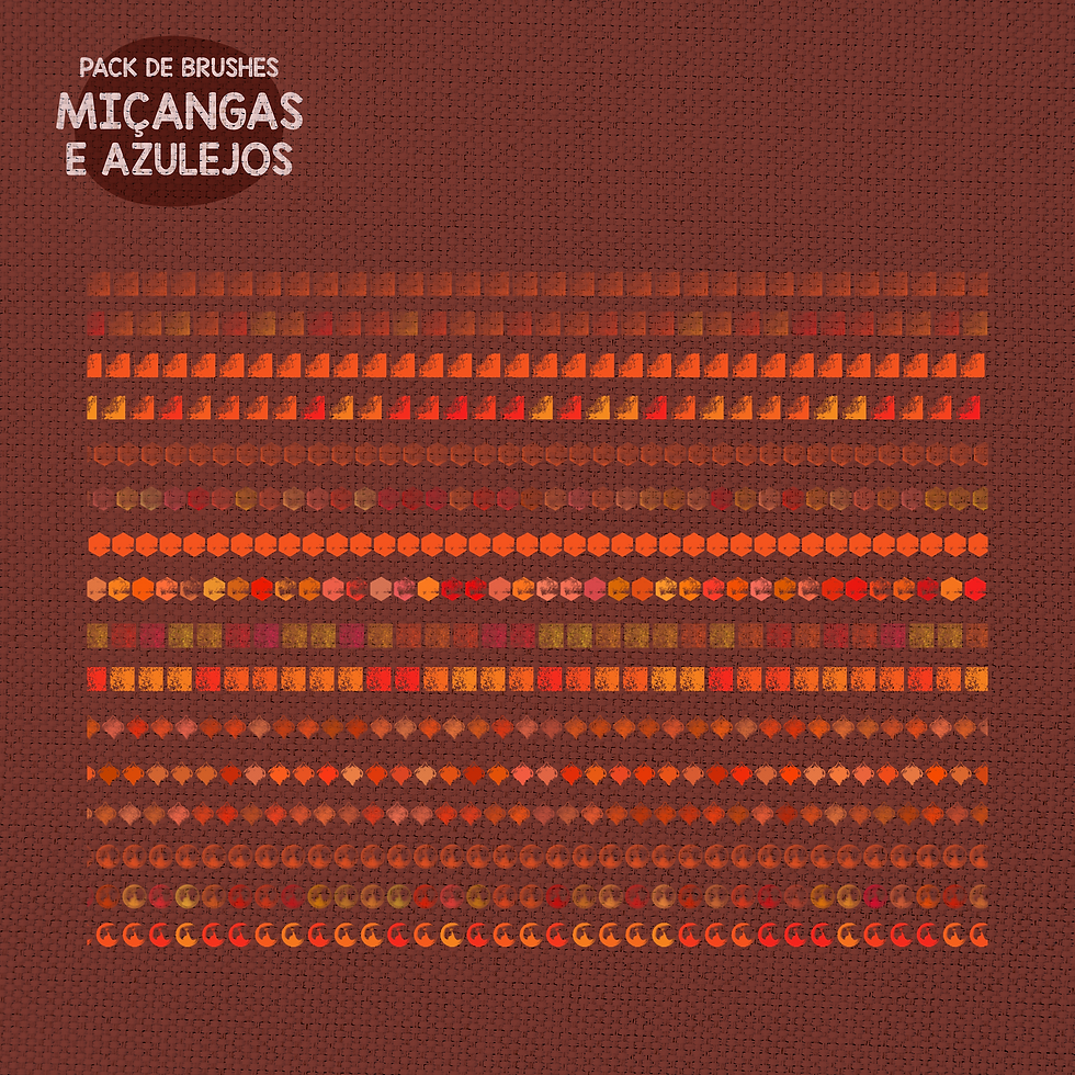 Miniatura: Miçangas e Azulejos - PACK DE BRUSHES