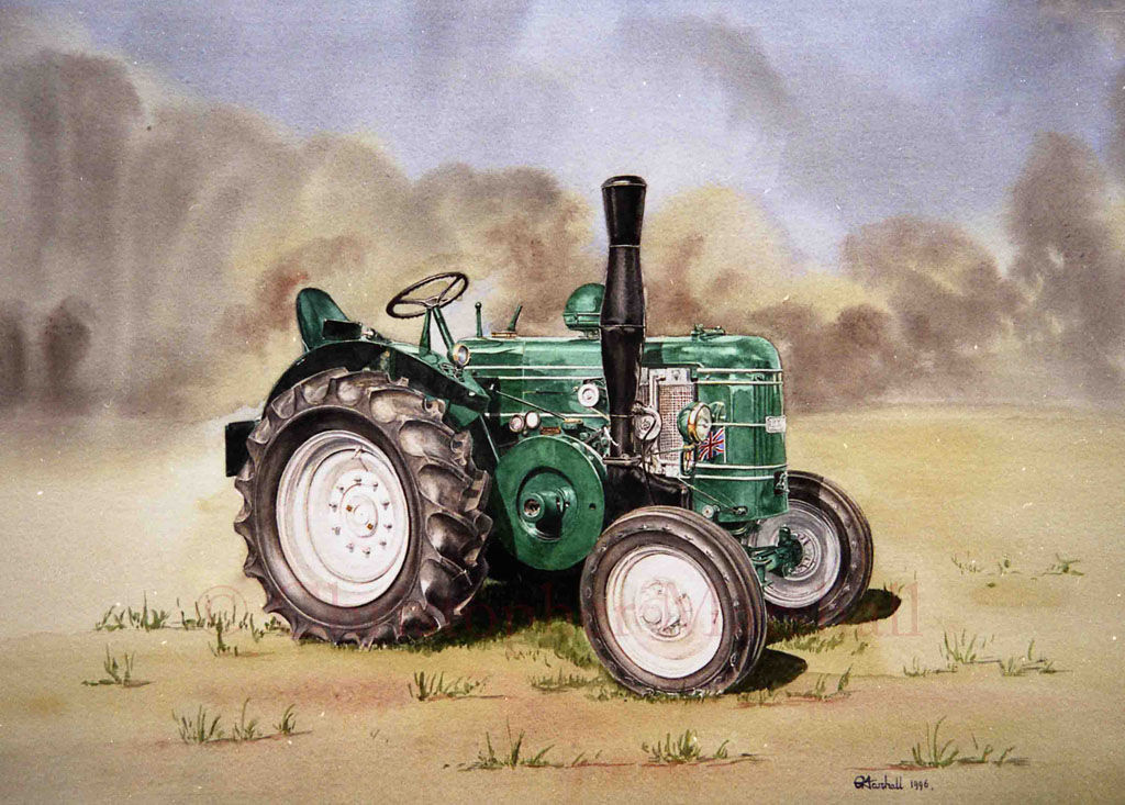 Field Marshall vintage tractor.