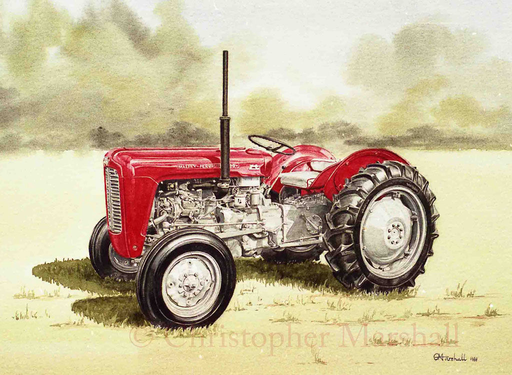 Massey Ferguson 35 vintage tractor.