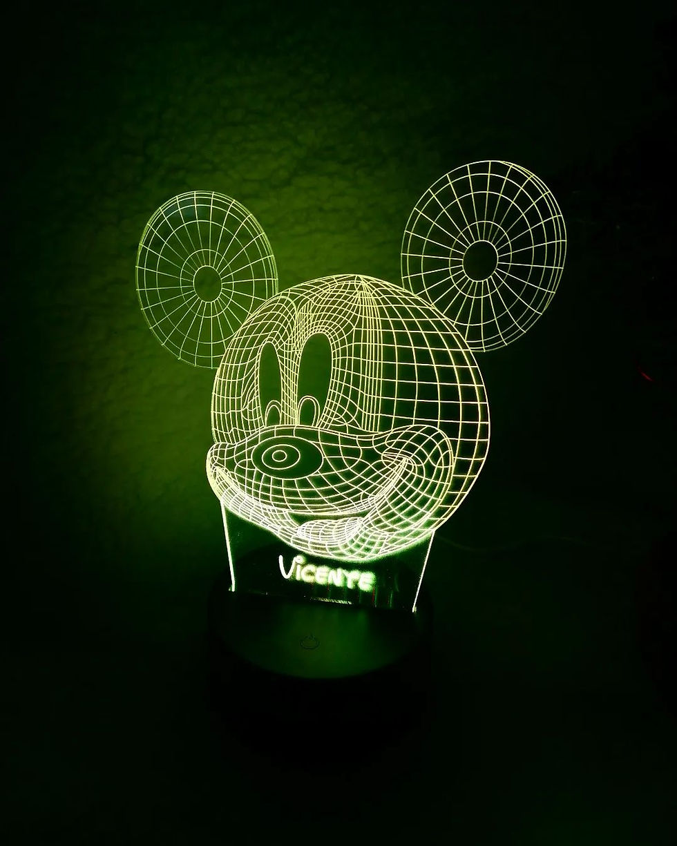 Miniatura: Candeeiro Acrílico Mickey