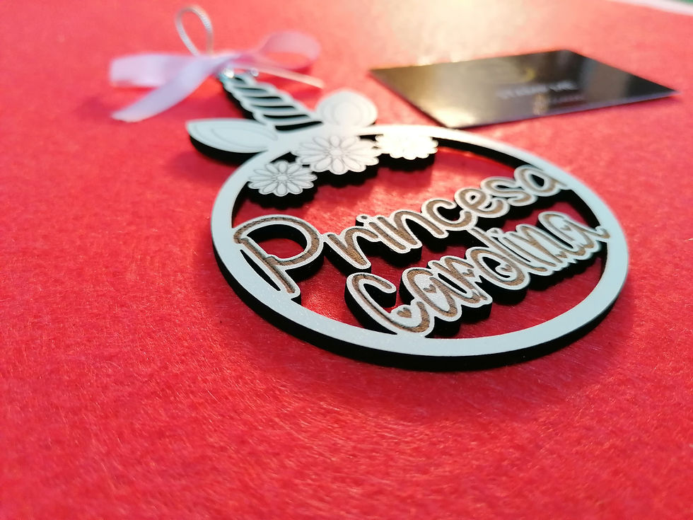 Miniatura: Pendente Princesa com unicórnio