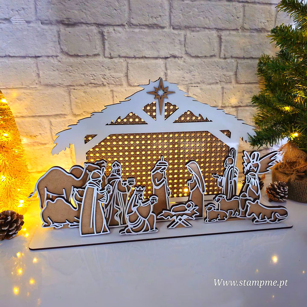 presépio peças puzzle natal