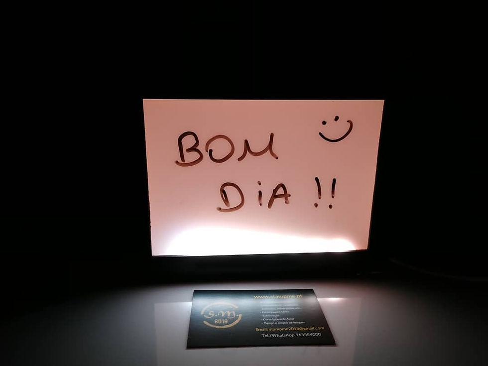 Miniatura: Candeeiro Mealheiro Quadro branco