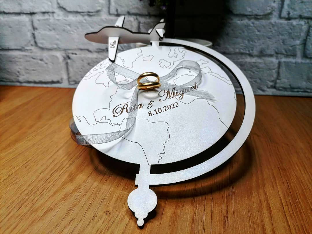 Porta alianças globo