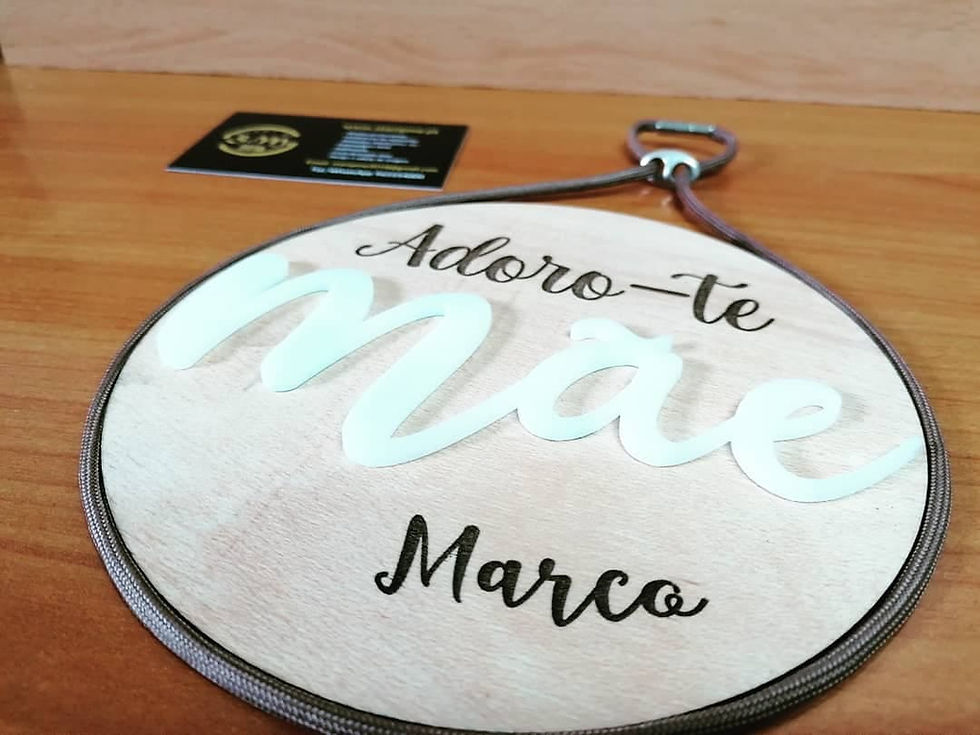 Miniatura: Placa Adoro-te Mãe