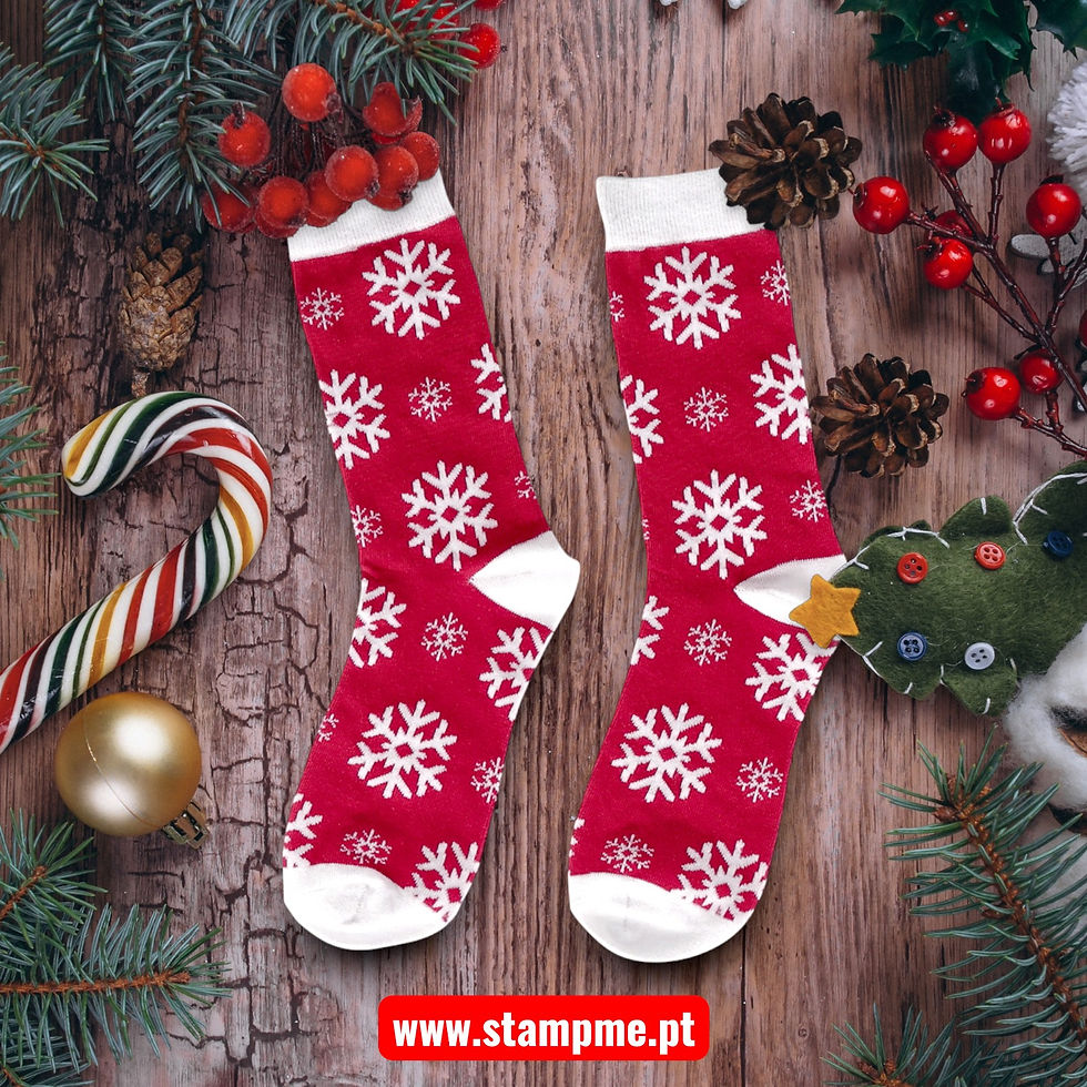 meias vermelhas de natal