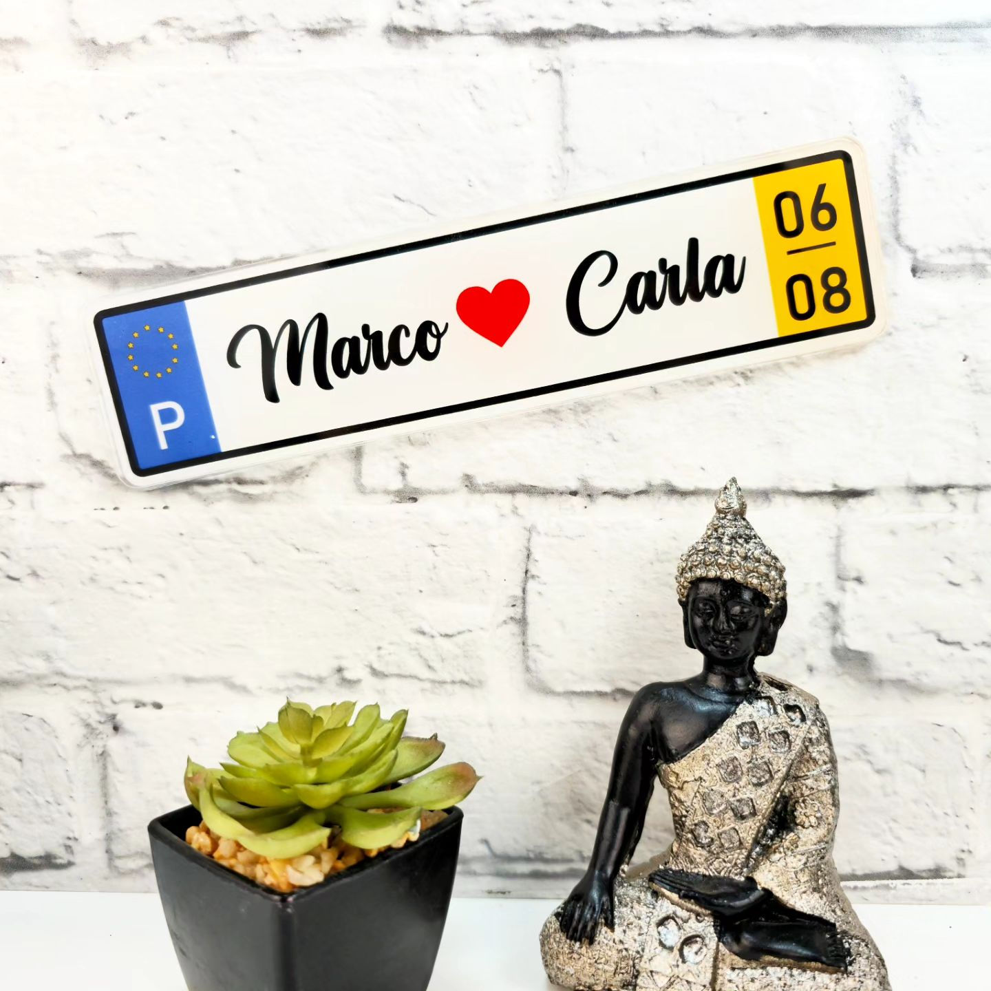 Matrícula para casamento com nomes dos noivos