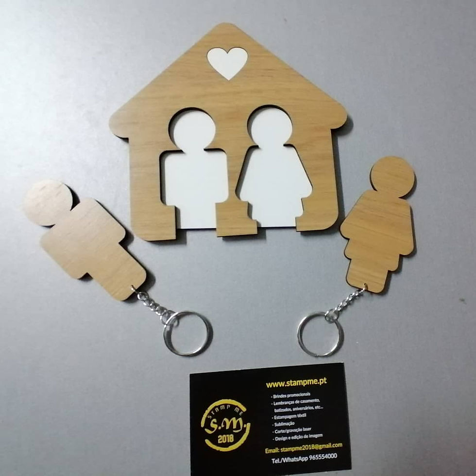 Miniatura: Chaveiro casal