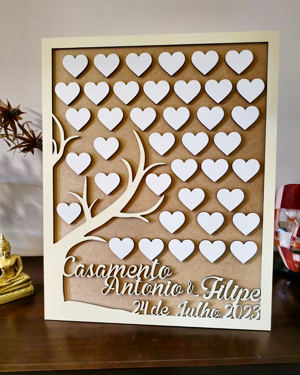 Miniatura: Quadro de honra Árvore com corações