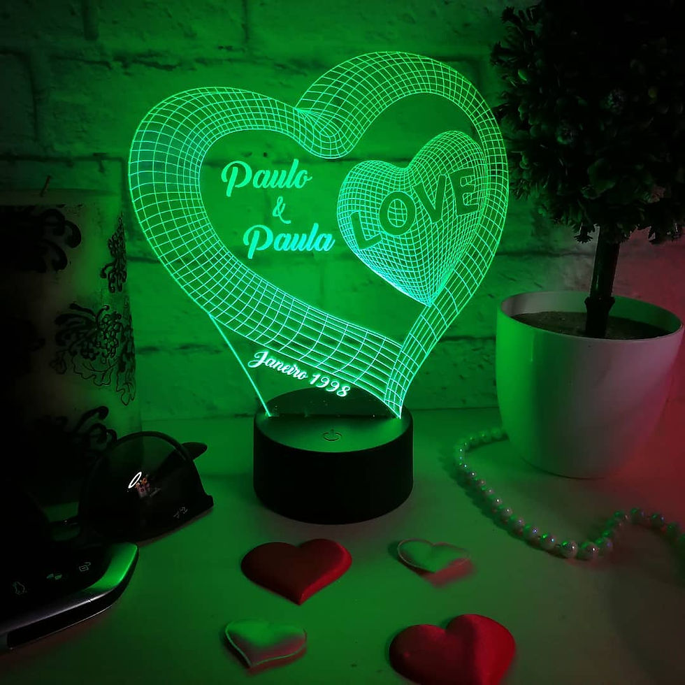 Miniatura: Led Coração 3D