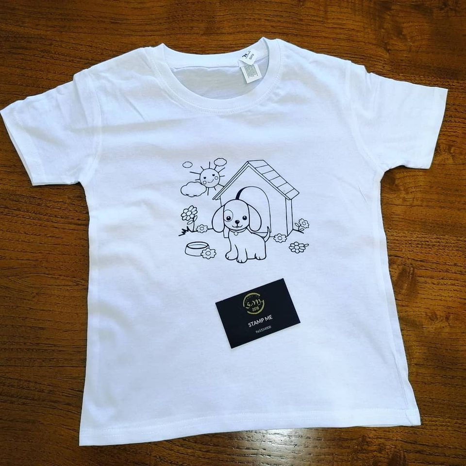 Miniatura: T-shirt criança para colorir