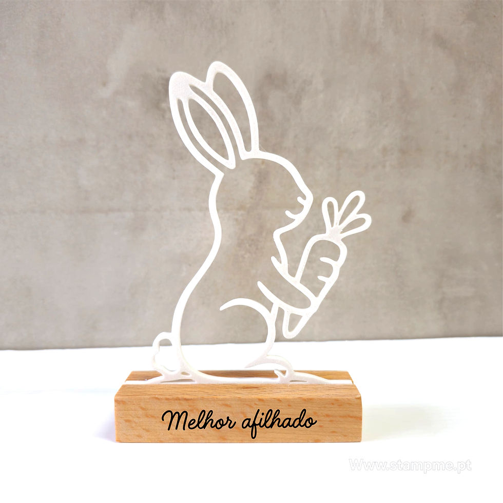 Miniatura: coelho com cenoura 3d