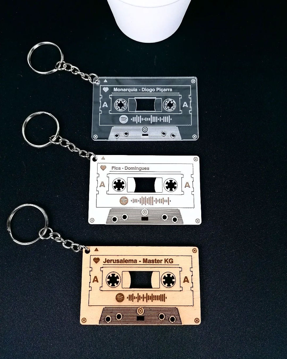 Miniatura: Porta chaves K7 retro