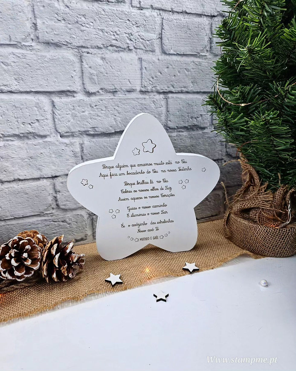 Miniatura: Estrela com mensagem