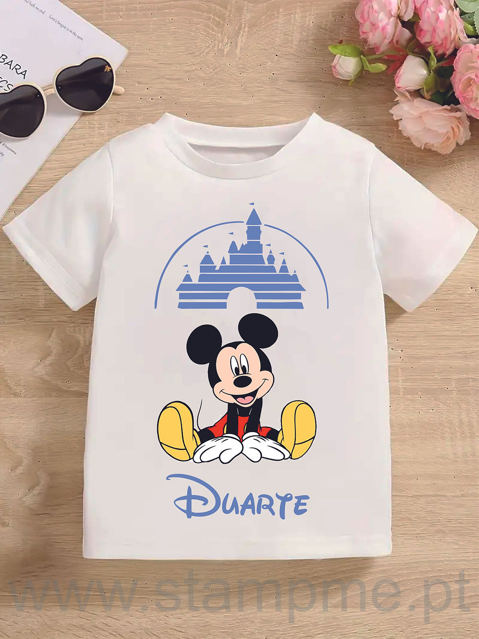 Miniatura: T-shirt temática com nome 👕