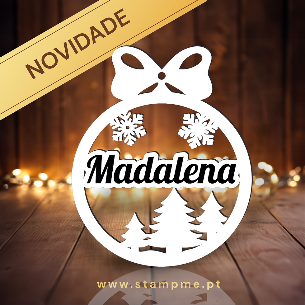enfeite de natal personalizado com nome