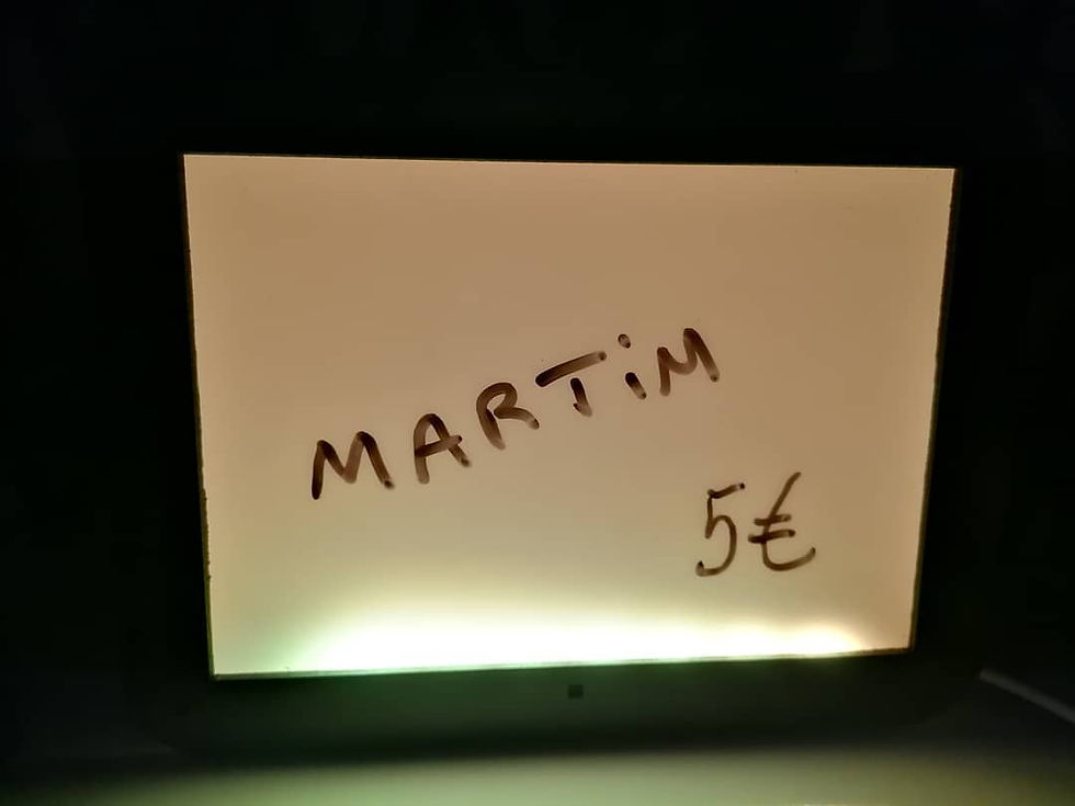Miniatura: Candeeiro Mealheiro Quadro branco